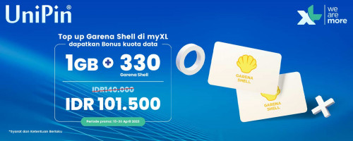 Bonus Kuota Internet 1GB untuk Top Up Garena Shell di myXL